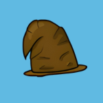 brown wizard hat