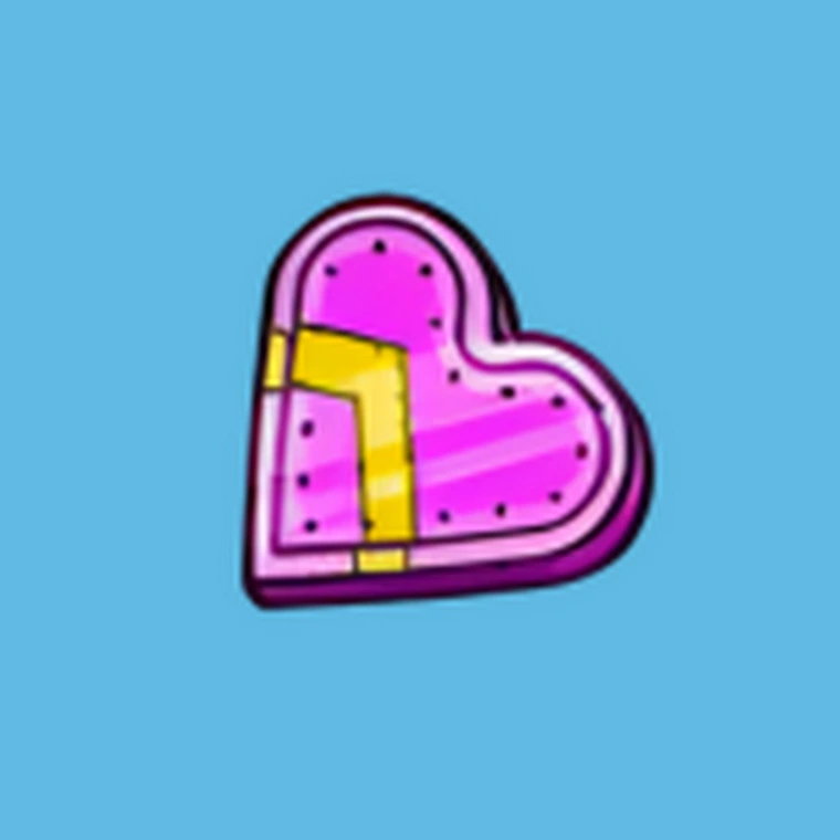 crystal heart shield