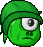 green bouncer green beanie