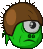 green bouncer half coconut