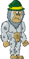 sasquatch clover hat